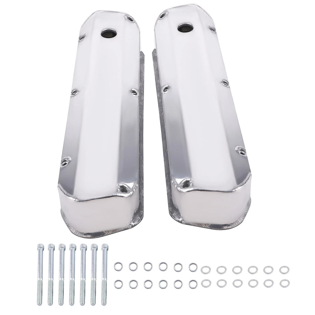 2pc Polished Aluminum Valve for Ford 260 289 302 351W V8 (1962–1985)