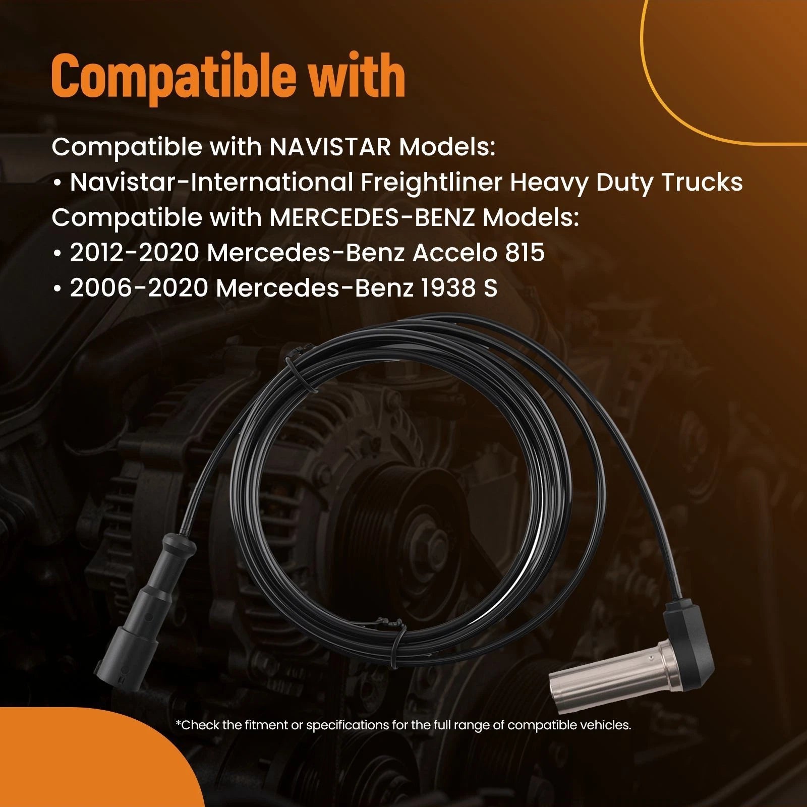ABS Wheel Speed Sensor for Navistar International Freightliner (S4410321840)