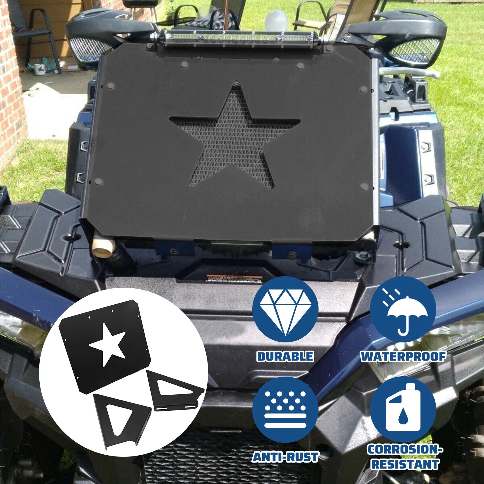 Radiator Relocation Kit for Polaris Sportsman 400 450 500 570 (2000–2023)