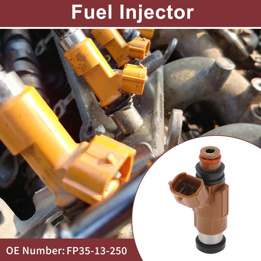 Fuel Injector No.FP35-13-250 for Mazda 626 (2000–2001) 1 Pc Brown