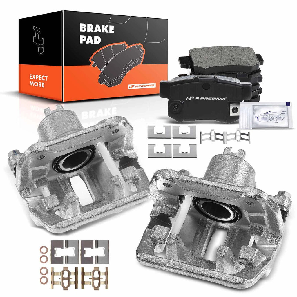 Rear Brake Caliper with Bracket & Brake Pad for Acura CL TL Honda Element (2001–2008)