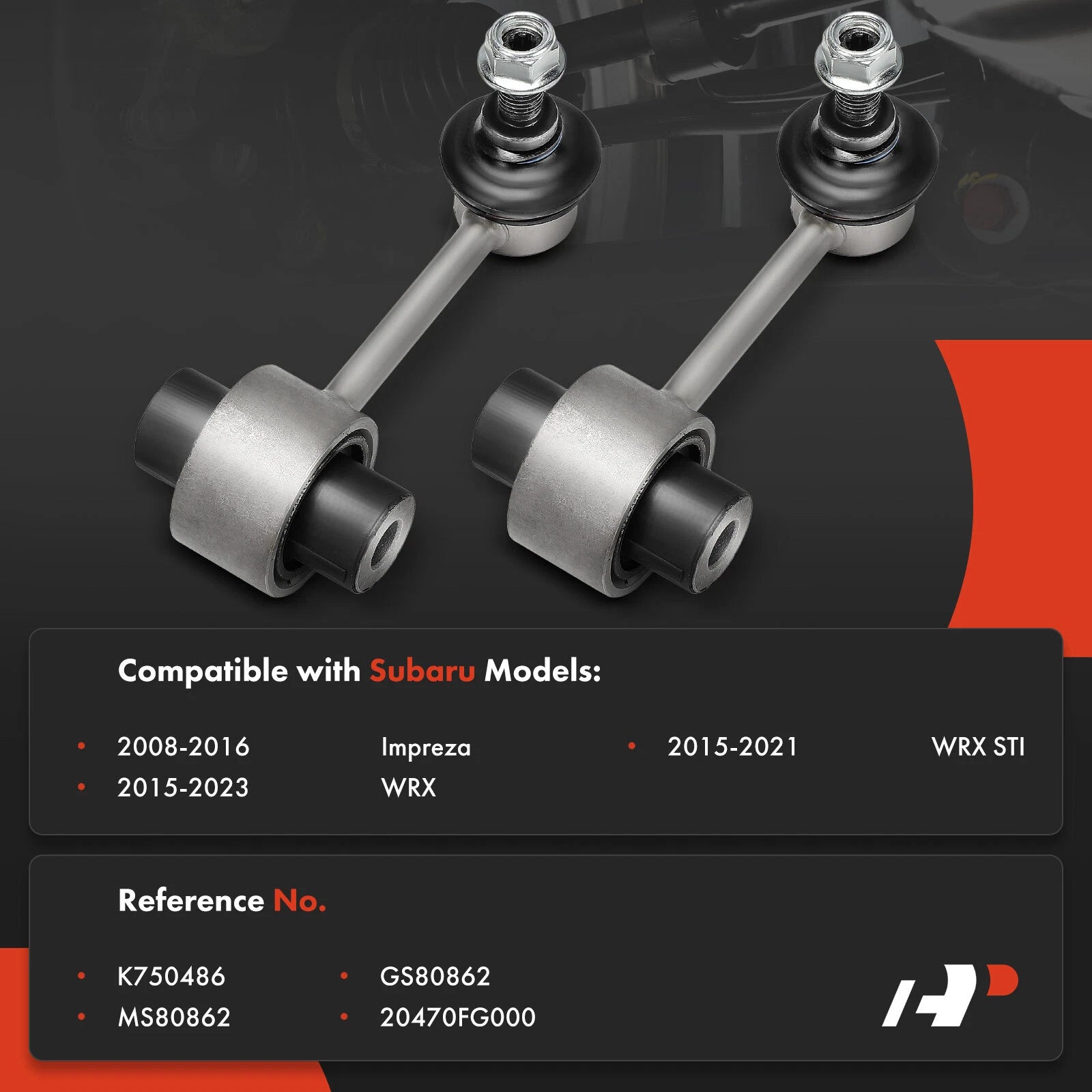 2X Rear Side Sway Bar Link for Subaru Impreza (2008-2023)