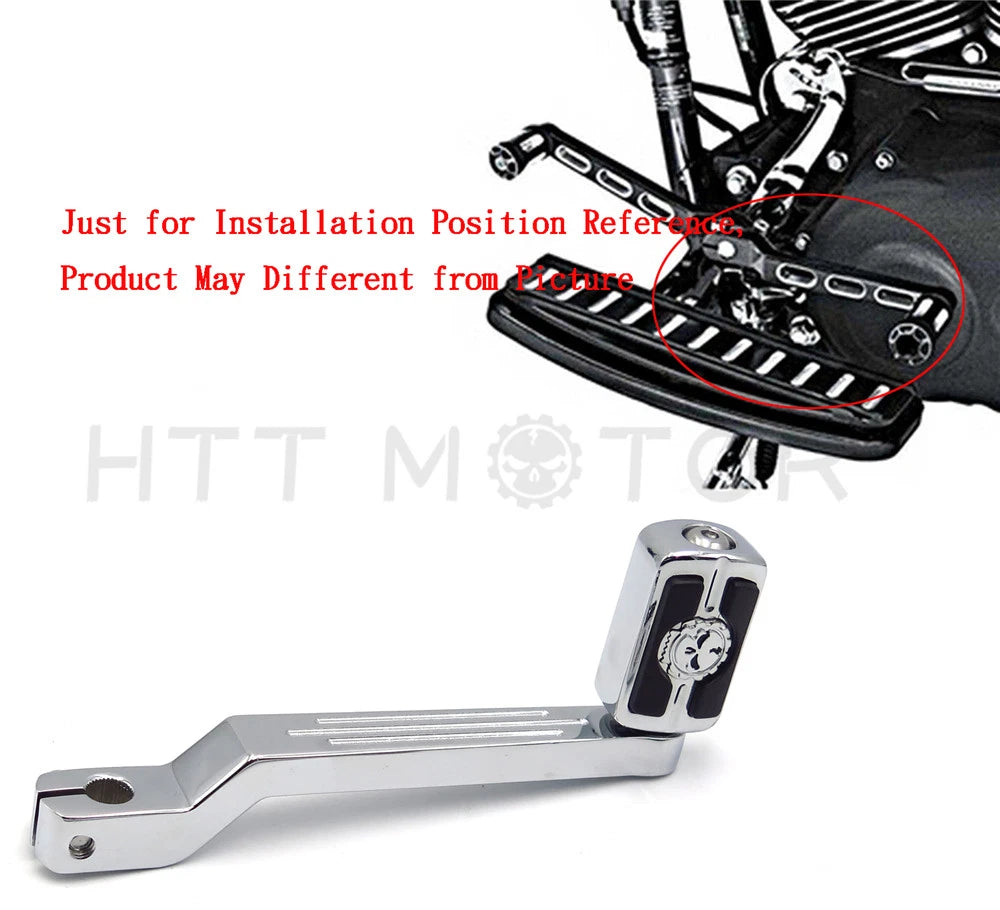 Chrome Toe Shift Lever Skull Shifter Peg for Harley Softail