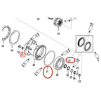 Lower Gearcase Seal O-ring for Mercury Mariner 150HP EFI (1990–2006) 26-888483 26-896524