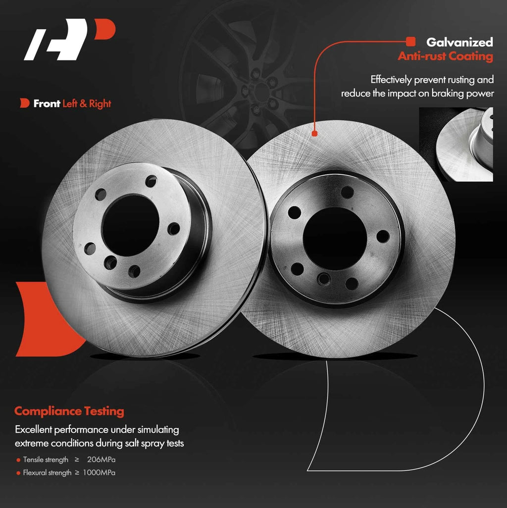 Front Disc Brake Rotors for BMW 320i 228i 230i 323i 328d (2013–2018)