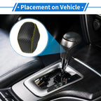 Gear Shift Knob Cover for Toyota RAV4 (2019–2024) Carbon Fiber Black
