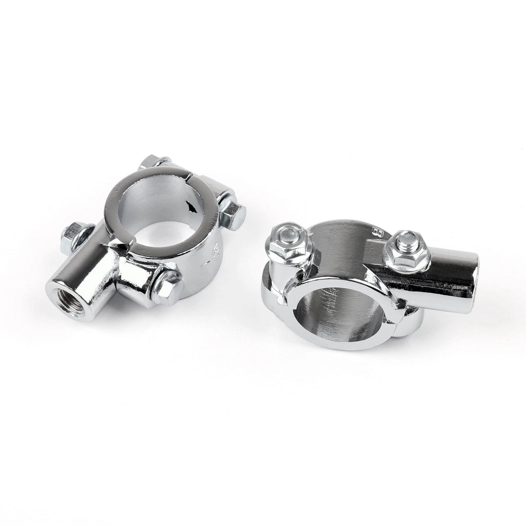Handlebar Mirror Mount Holder Clamp Adaptor for Motorcycle Bike (1" 25mm)