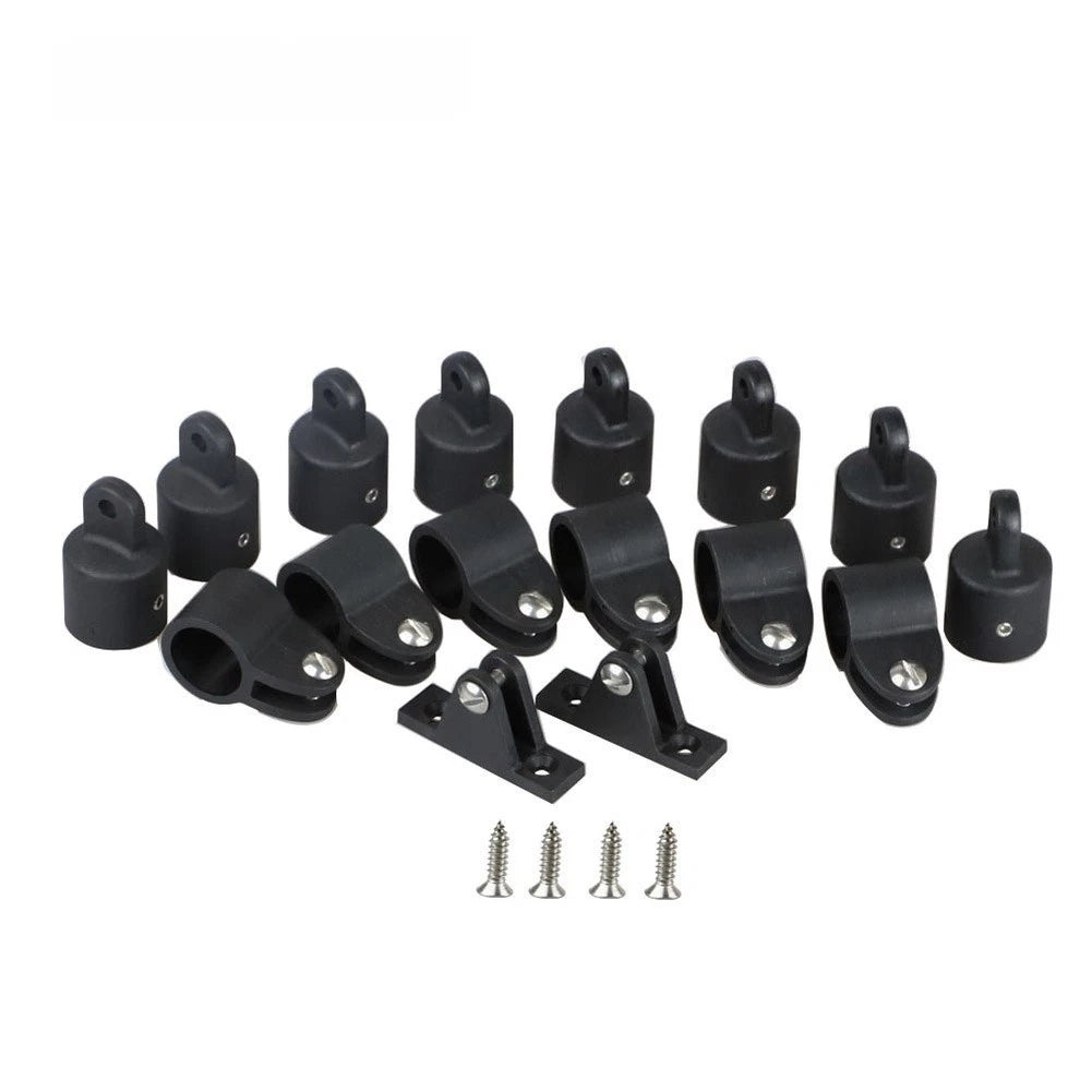 16-Piece Nylon Fittings for Bimini Top Marine Boat Clamp Kit