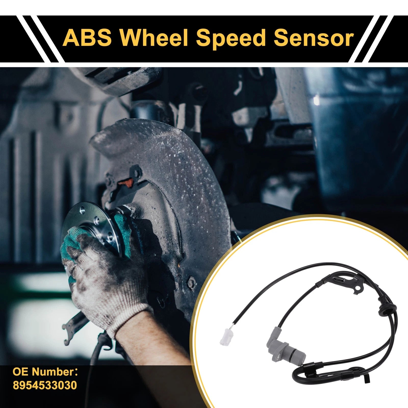 ABS Wheel Speed Sensor No. 8954533030 for Toyota Camry (1996–2006) 1Pc Right Rear