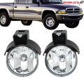 Set of 2 Fog Light Lamp Assemblies for Dodge Dakota, Durango