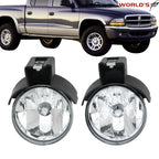 Set of 2 Fog Light Lamp Assemblies for Dodge Dakota, Durango