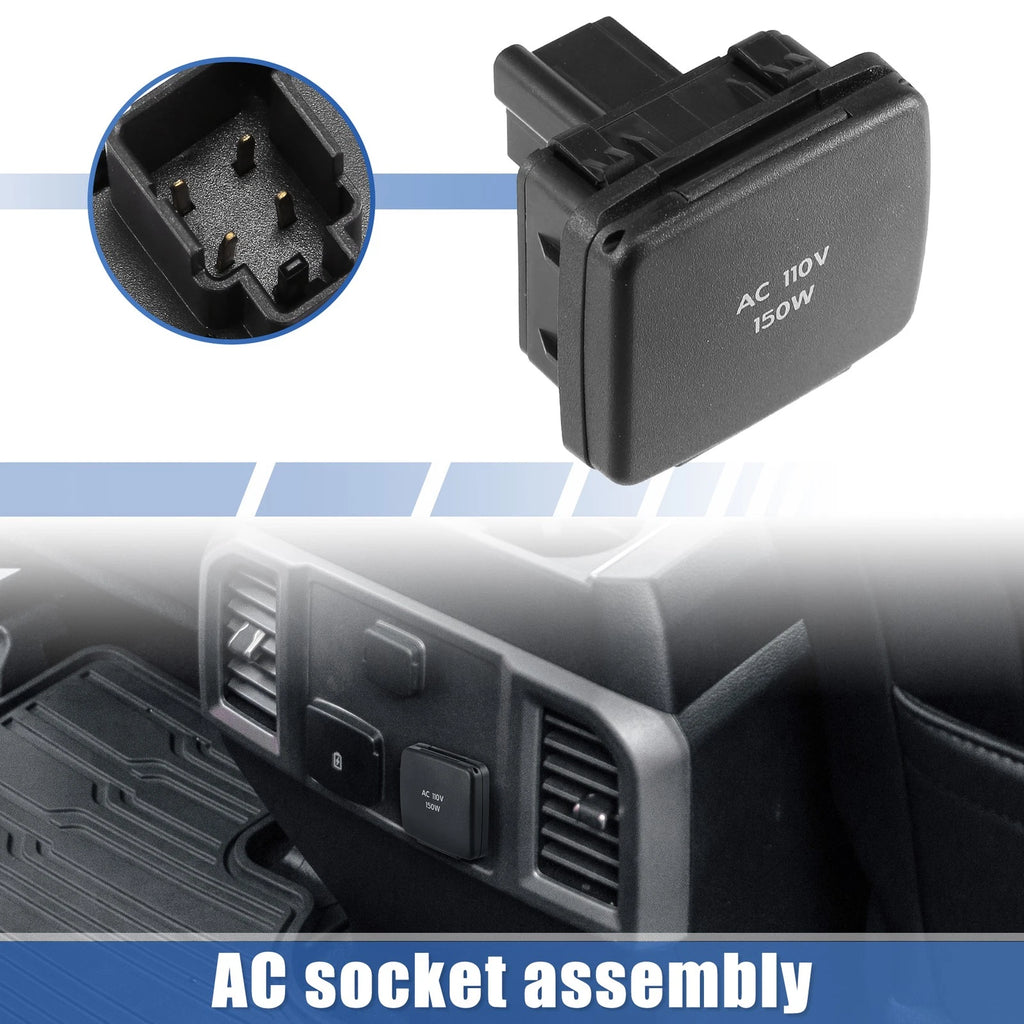 Center Console Rear Power Outlet Plug 110V 150W BC3Z-19N236-A for Ford 