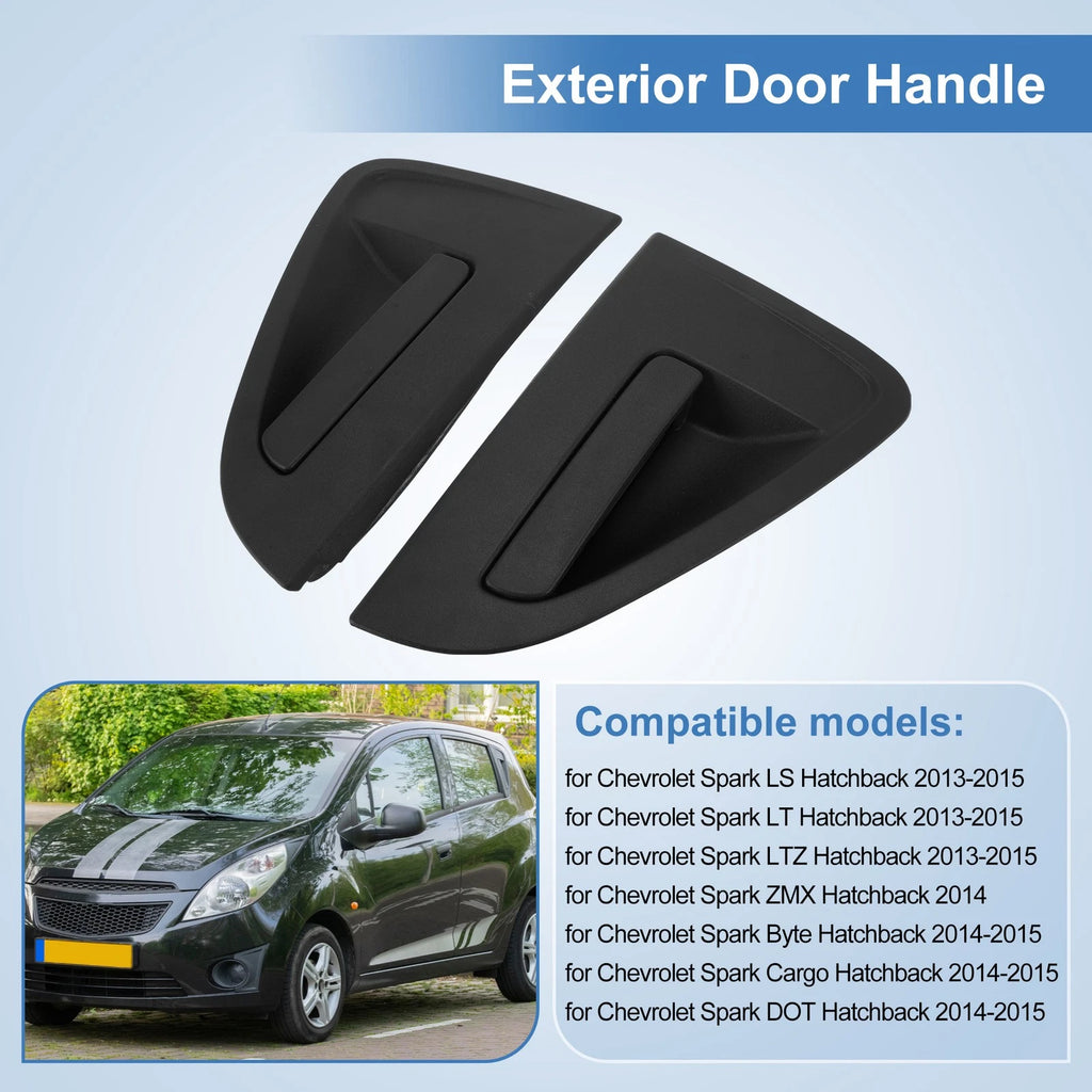 2Pcs Rear Door Handle Set for Chevrolet Spark (2013–2015) 95987920/95987921
