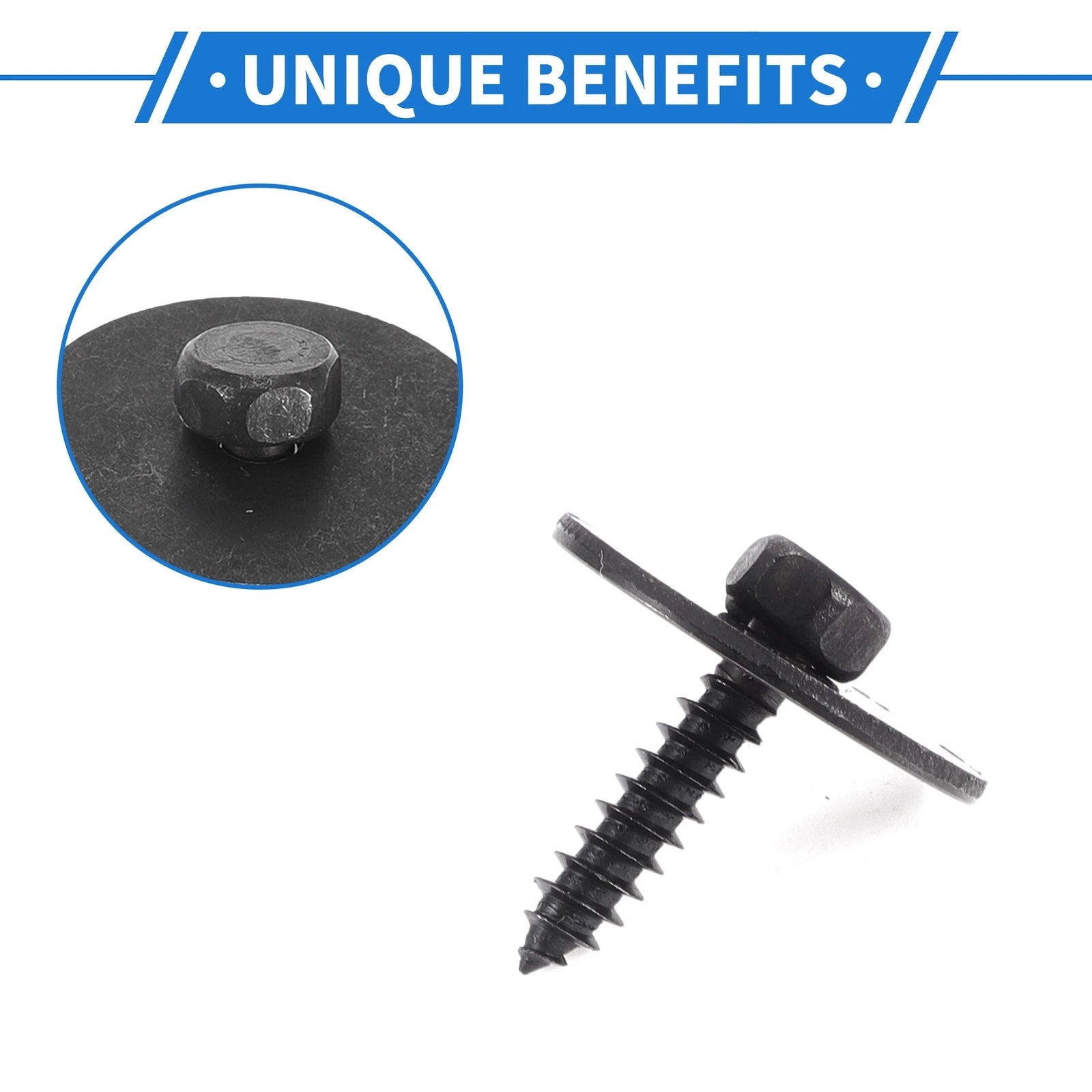 10 Pcs Fender Liner Splash Shield Bumper Cover Screw for Mercedes-Benz A220 (2019–2023)