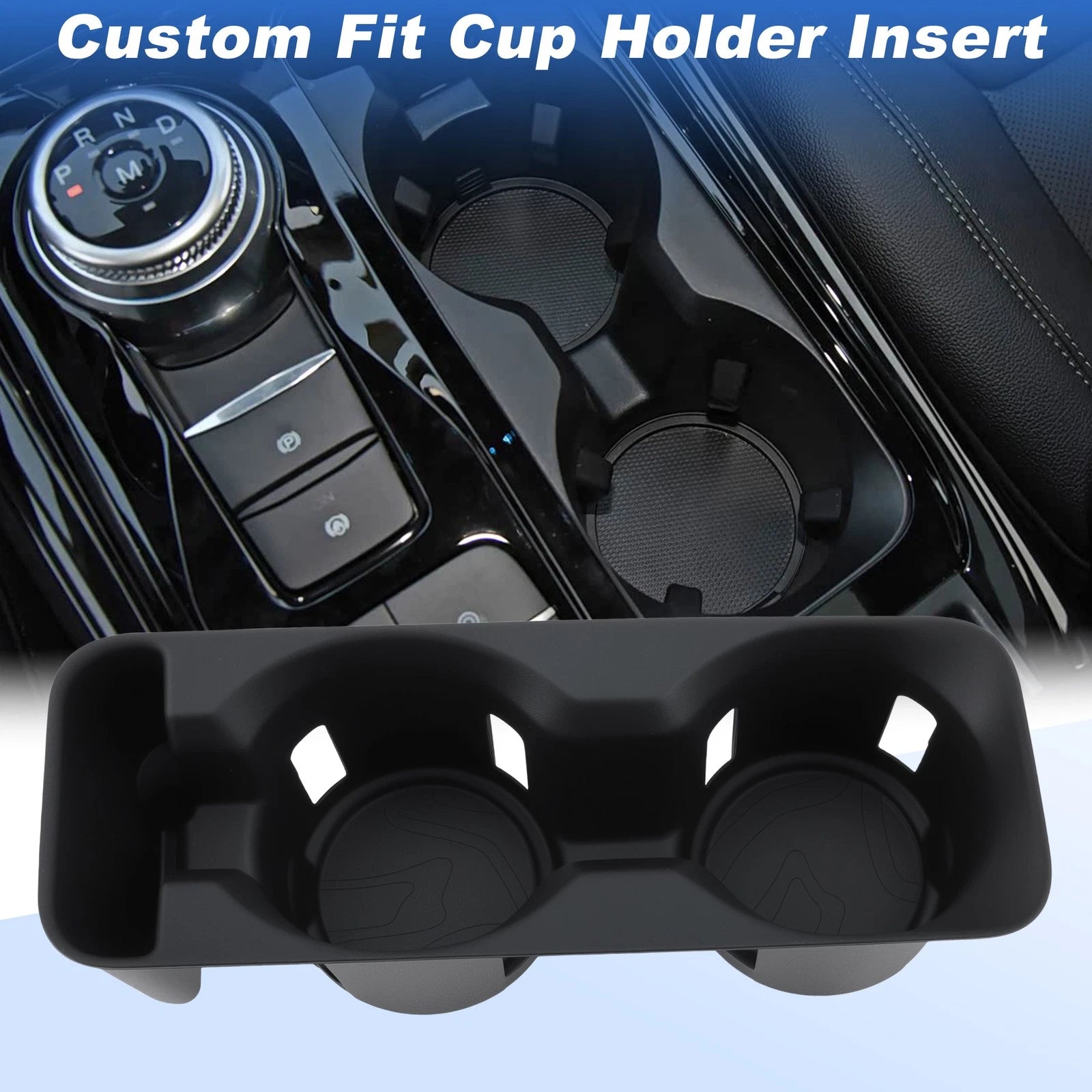 Front Console Cup Holder Insert Organizer for Ford Explorer (2020–2024)