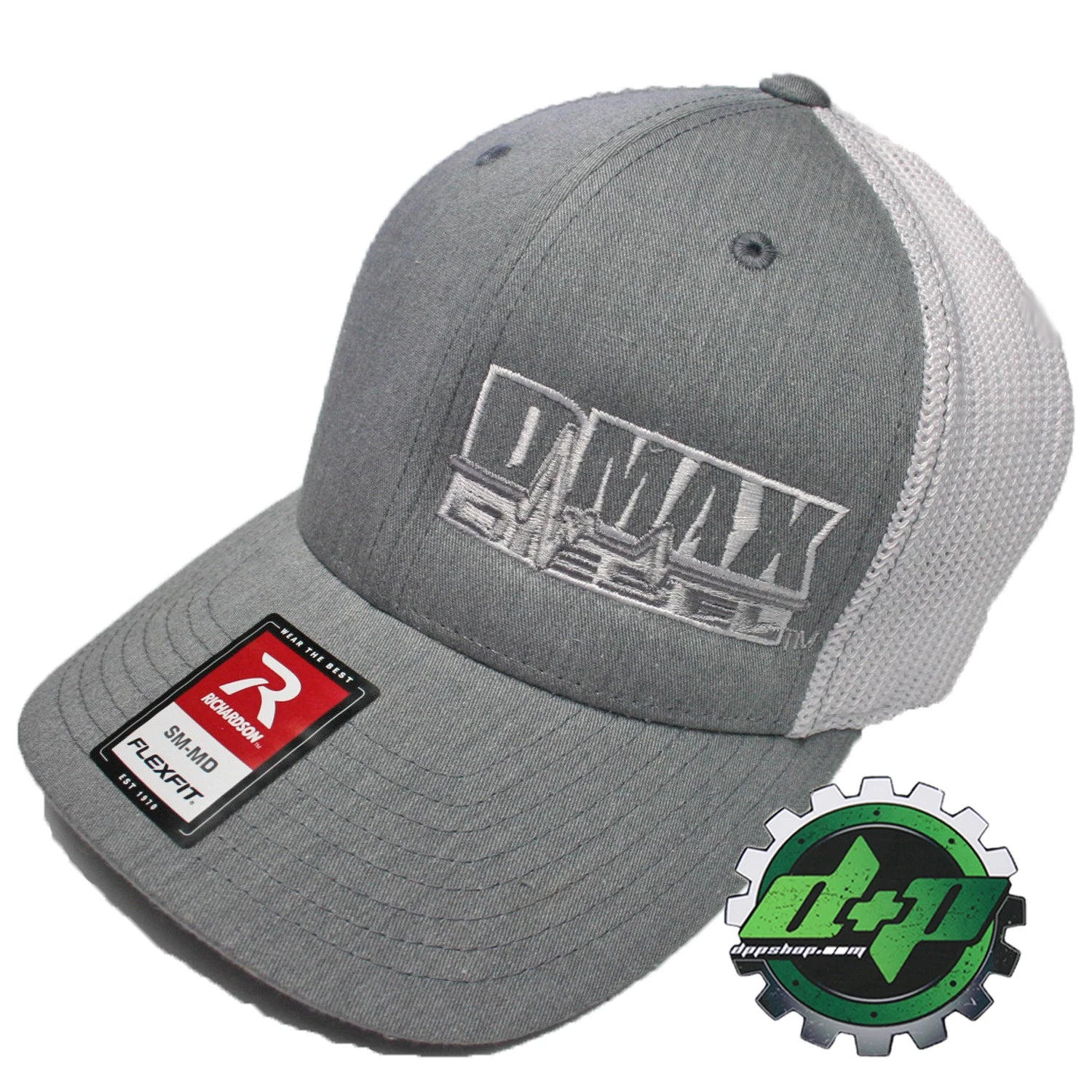 Dmax Duramax Truck Hat Richardson 110 Gray Denim White Mesh S/M