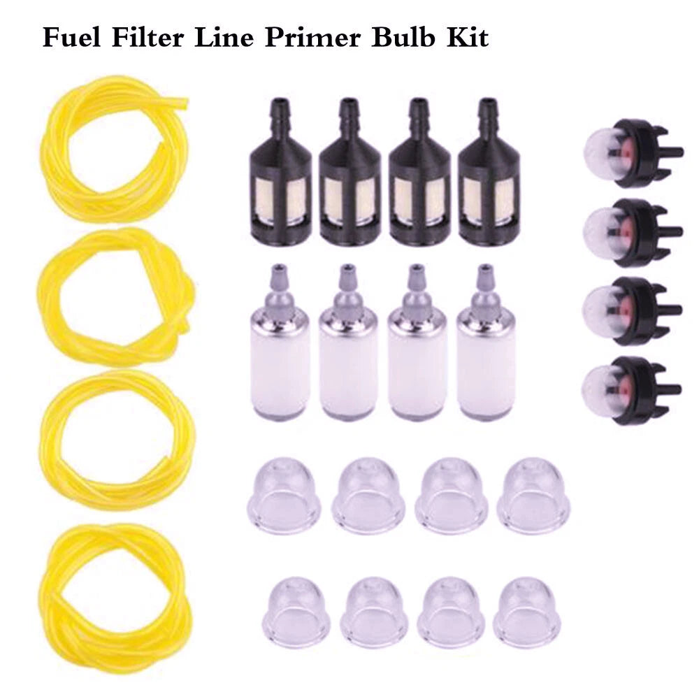 Fuel Filter Fuel Line Primer Bulb Kit for Craftsman Trimmer Chainsaw (530095646)