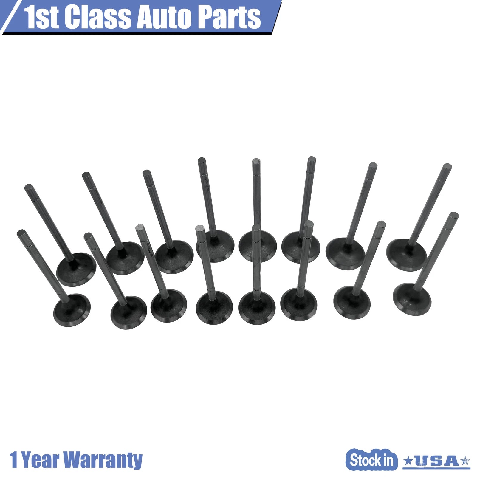16PCS Intake Exhaust Valves for Dodge Mitsubishi Plymouth DOHC (1995–2005)