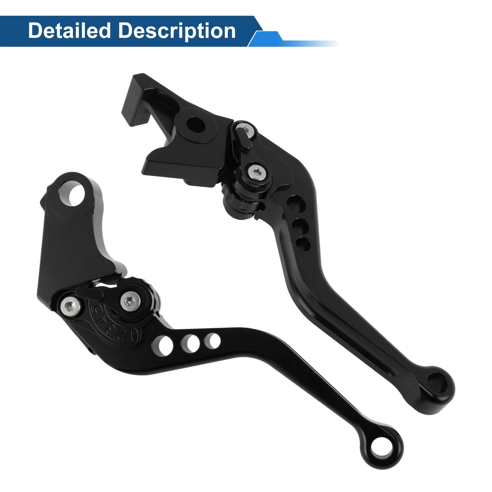 Adjustable Short Brake Clutch Levers for Honda Fury/VTX1300CX (2009–2018) Black