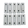 Set of 5 Aluminum Machined Soft Vise Jaws for 6" Vise (10 Jaws)
