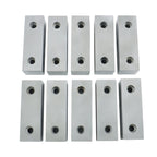 Set of 5 Aluminum Machined Soft Vise Jaws for 6" Vise (10 Jaws)