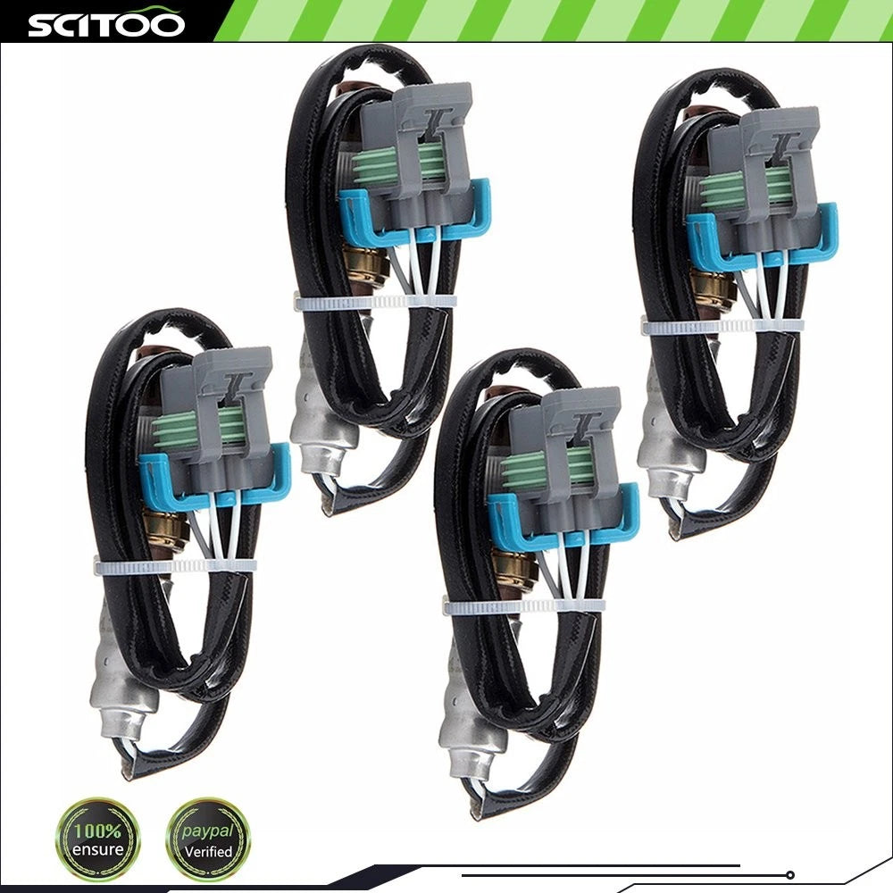 Set of 4 Upstream Downstream Oxygen Sensors O2 for Chevy GMC Express Savana 3500 (2001–2002)