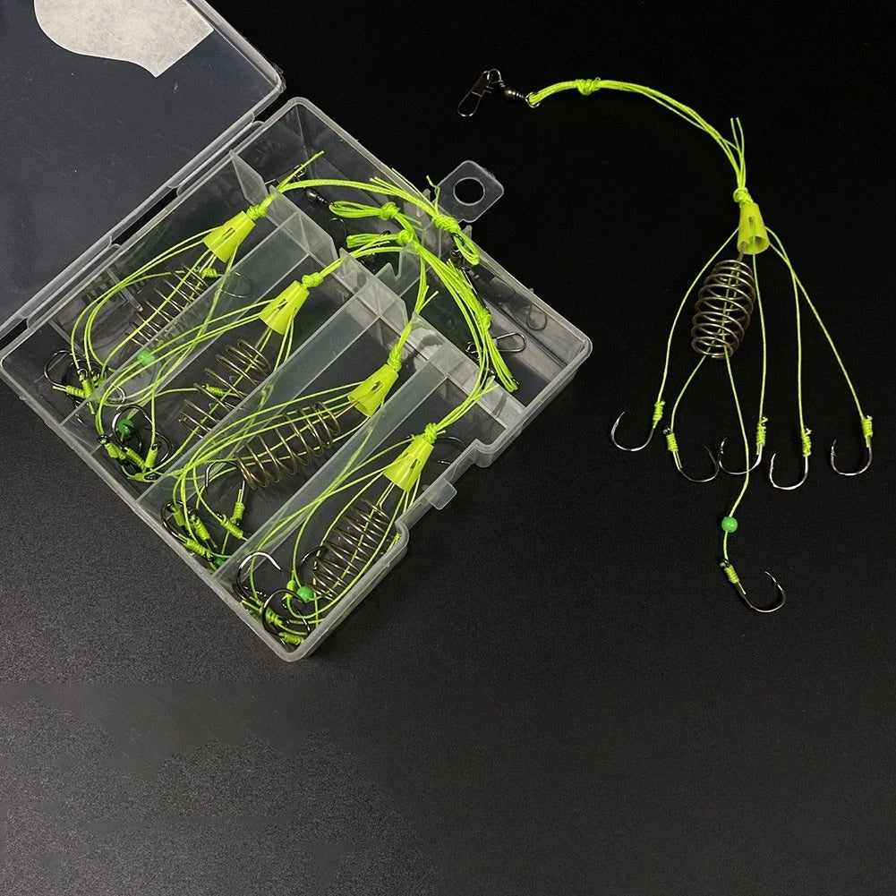 Hook Feeder Set of 7/8/9/10/11/12/13# Baits Cages Detachable Pin