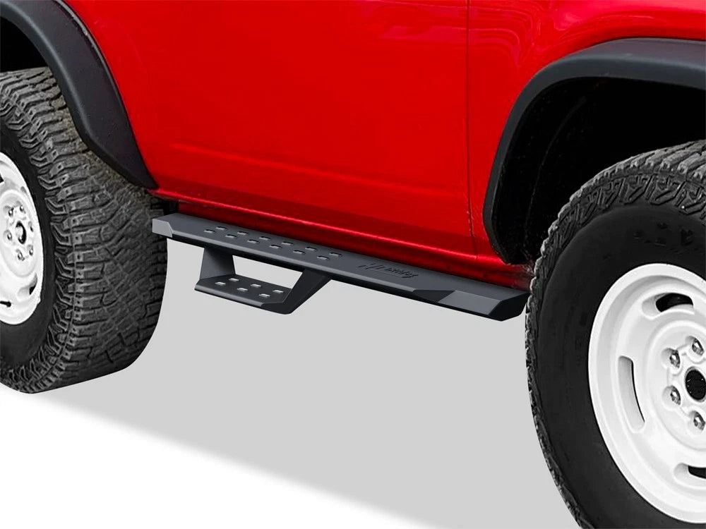 Black Overland Slider Drop Steps for Ford Bronco (2021–2026)