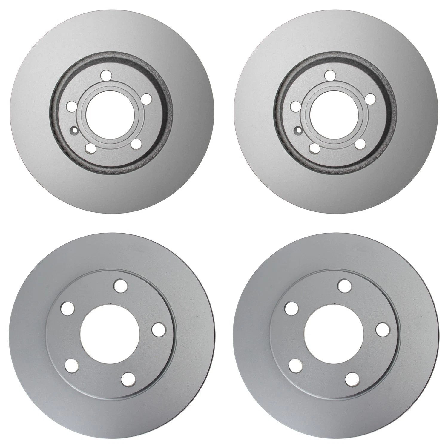 Hella Brake Rotors Kit 312mm Front 255mm Rear for Audi A6 Quattro (2000–2004)