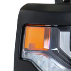 Set of 2 Headlight Assemblies for Chevy Silverado 1500 (2016â2018) HID LED DRL