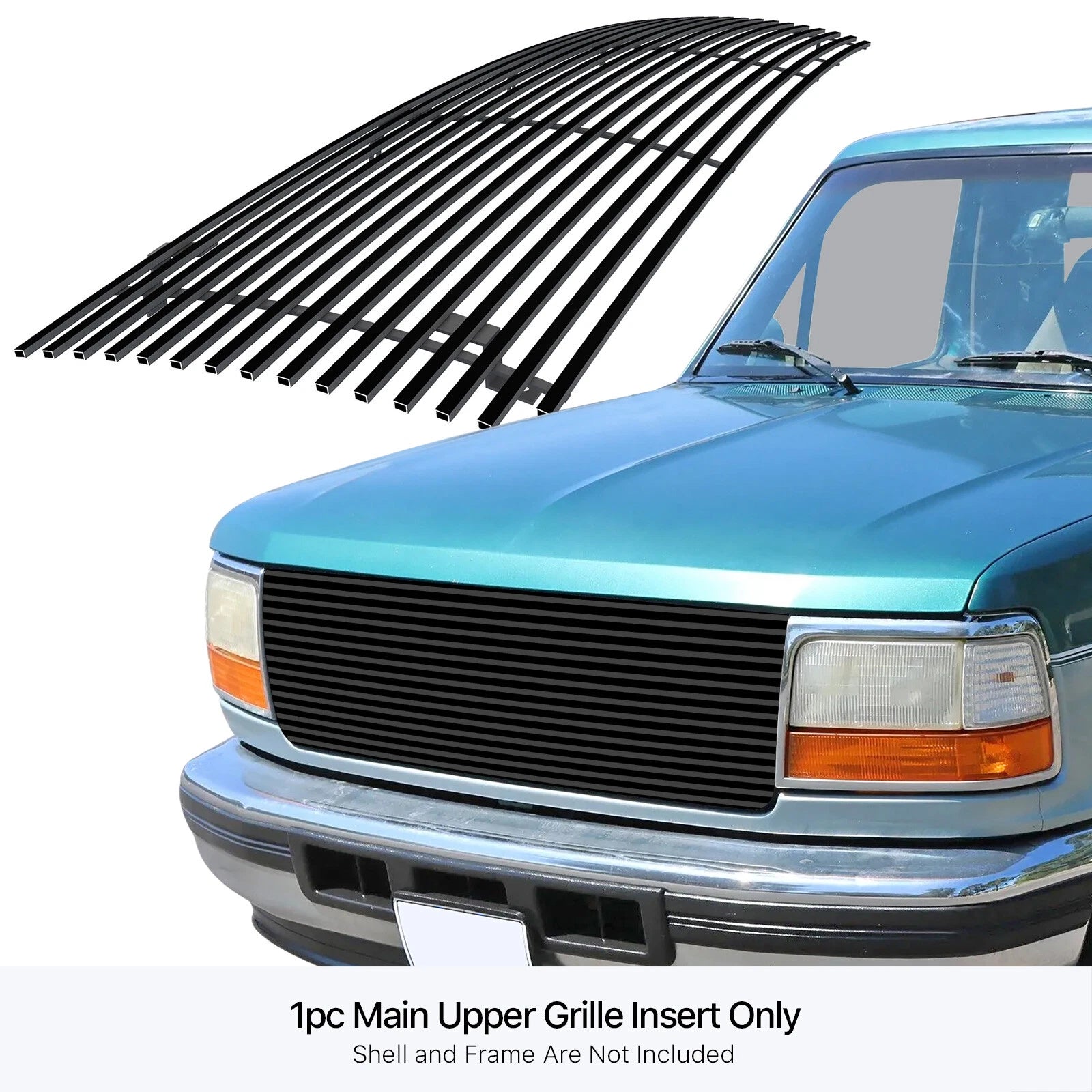 Black Billet Grille Insert for Ford Bronco/F-Series Pickup (1992-1996)