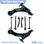 8X Front Lower Control Arm Ball Joint Tie Rod Kit for Toyota Sienna (2004–2010)