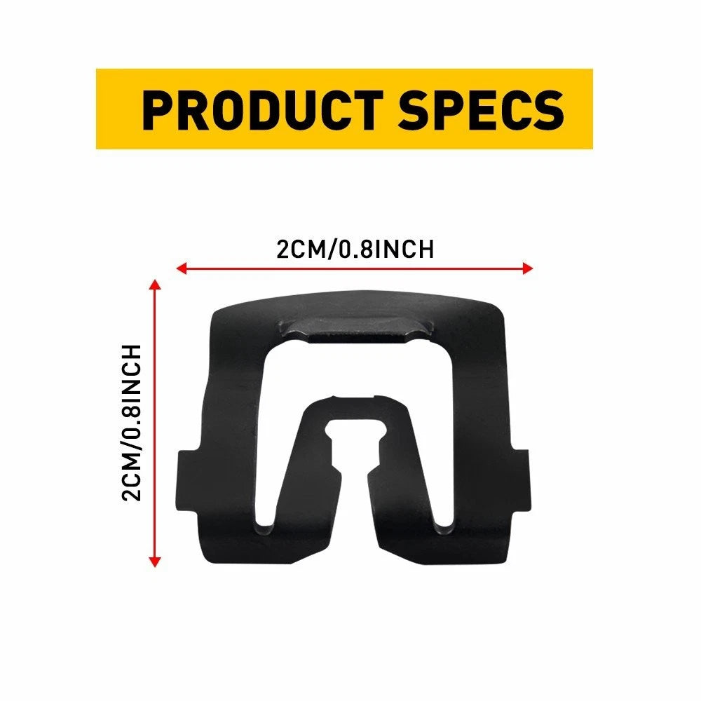 Set of 40 Rear Glass Molding Clips for Ford Mustang (1964–1993)
