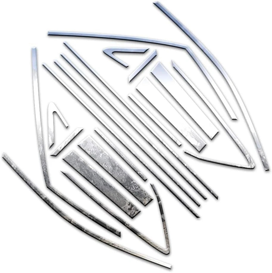 Luxury FX Chrome Window Package with Pillar Posts for Lexus RX400 (2004–2009)