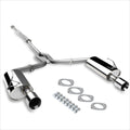 Dual 4" Rolled Muffler Tip Catback Exhaust System for Maxima 2004–2008