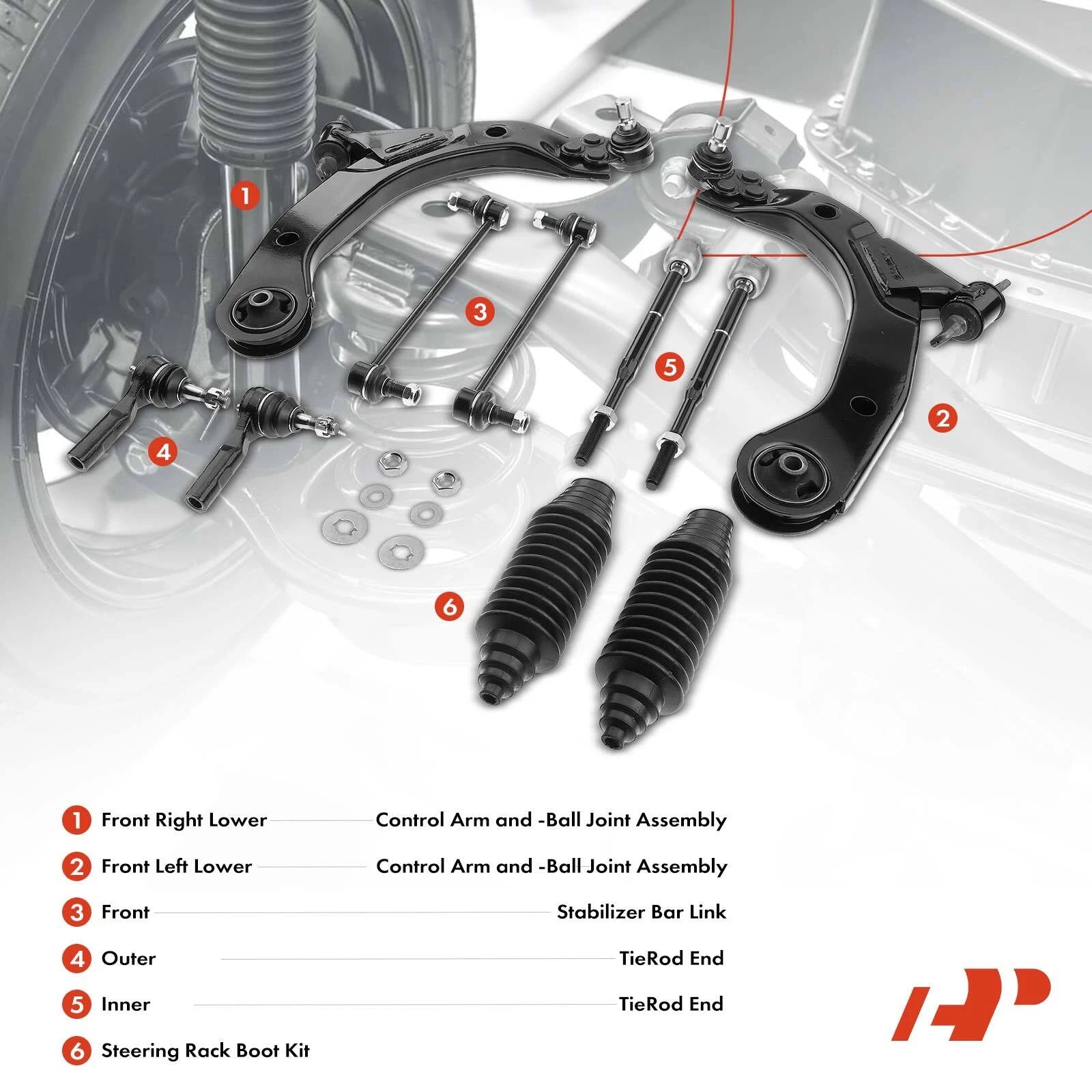10x Front Control Arm with Ball Joint for Chevy HHR Pontiac (2006–2011)