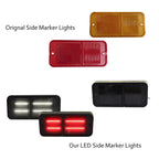 Set of 4 LED Side Marker Lights for Chevy GMC Truck (68–72)