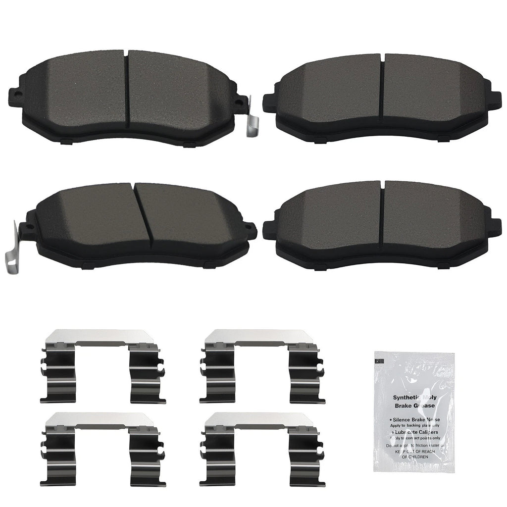 Set of 4 Front Ceramic Brake Pads for Subaru Outback Legacy (2002–2013) D929 P-929