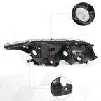 Headlight Lamp Set for Honda Accord Sedan (2008–2012) Smoked Housing Clear Corner