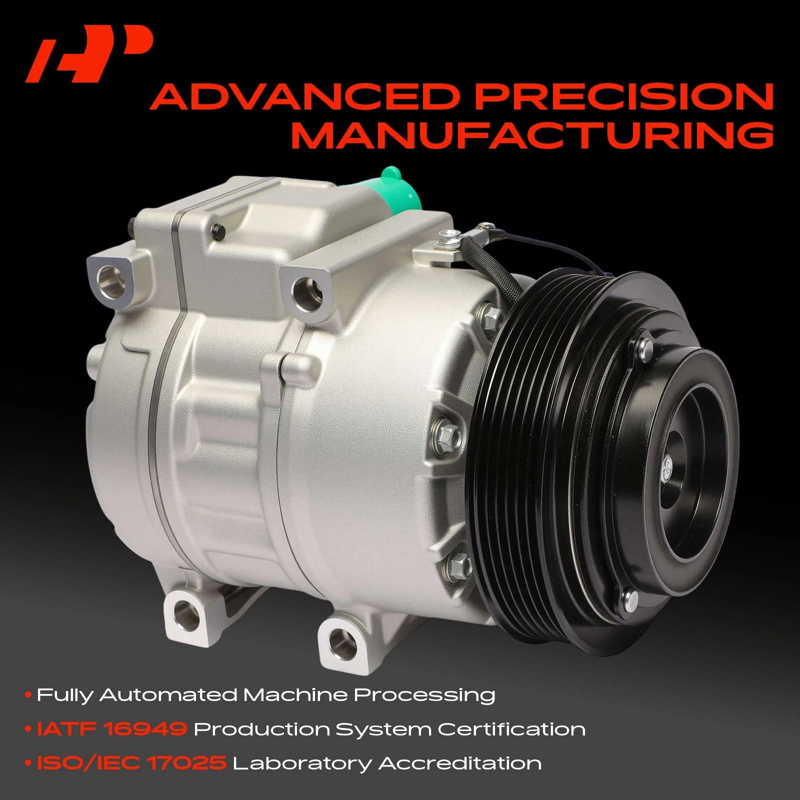 A/C Compressor with Clutch for Kia Optima (2008–2009) Hyundai Santa Fe (2008–2009)