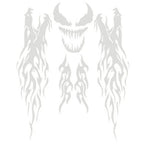 Multicolor Motorcycle Fire Flame Decals for Universal Fit (No Year Specified)