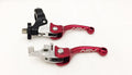 ASV F3 Shorty Front Brake Clutch Perch Levers Red for Yamaha Raptor 700 (2007–Present)