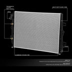Aluminum Radiator for GMC Sierra, Chevy Silverado 6.6 (2011–2016) DPI 13244