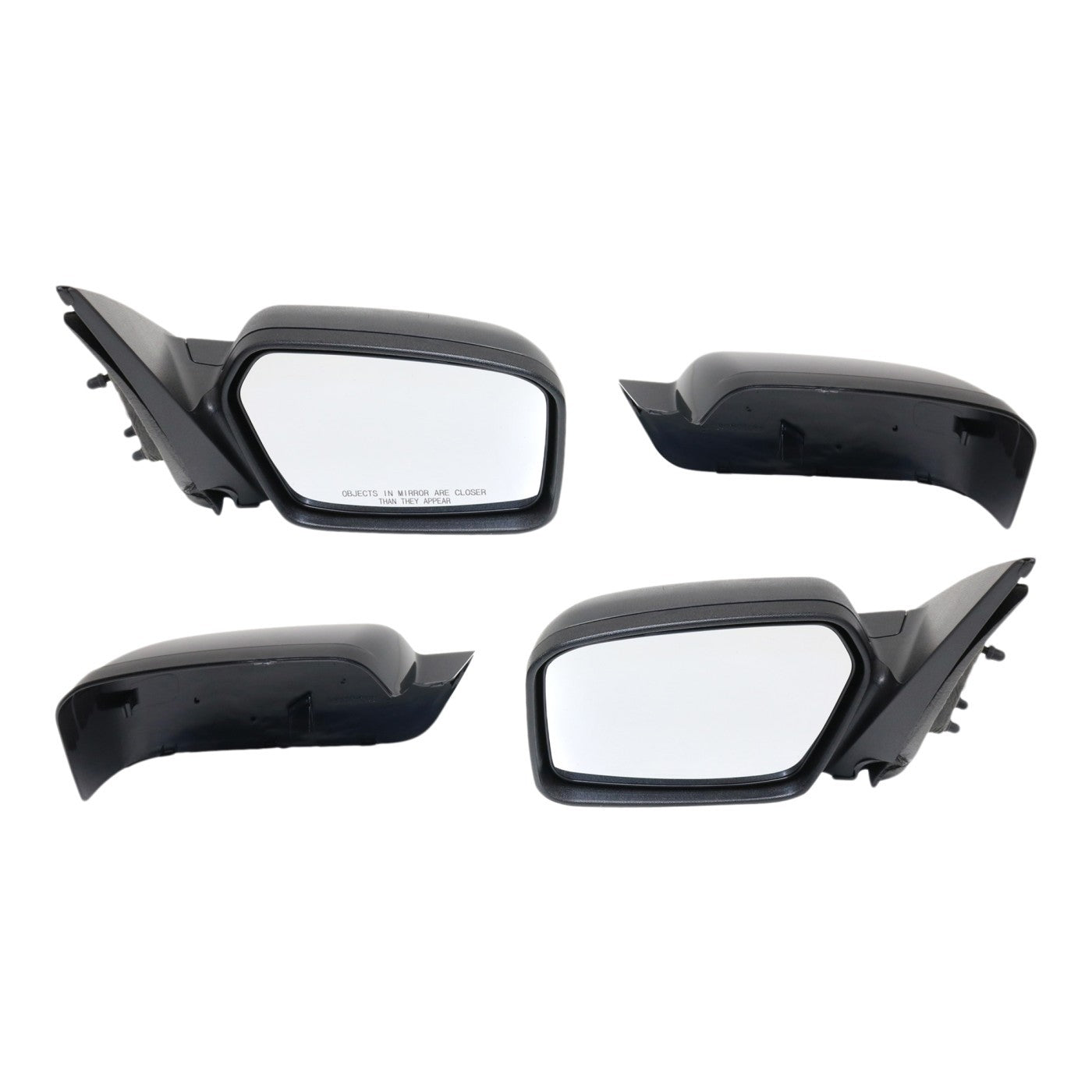 Power Mirror Set of 2 for Ford Fusion (2006–2010) Black
