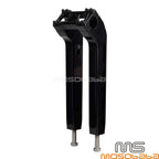 12" Tall Black Pullback Handlebar Riser for Harley Softail (2018)