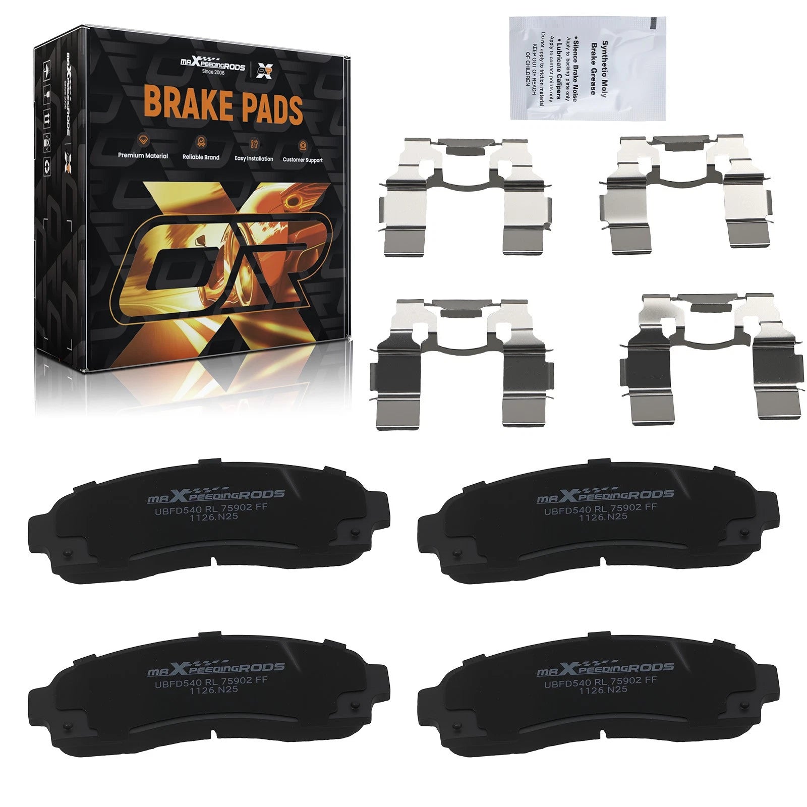 Front Ceramic Brake Pads Set of 4 for Ford Explorer Ranger/Mazda B2300 B3000 B4000