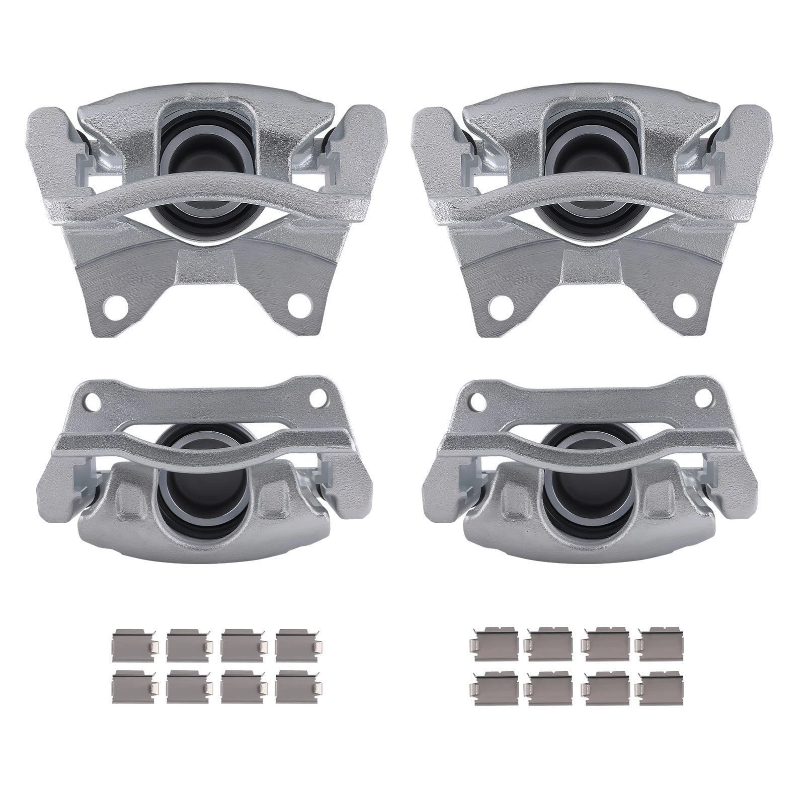 Front & Rear Brake Calipers w/Bracket for Dodge Jeep Wrangler (2007–2017) 18-B5045