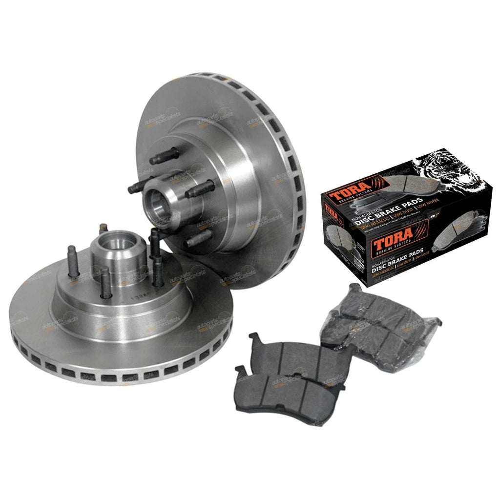Front Disc Rotors + Brake Pads for Fairlane NF NL LTD DF DL (1995-1998)