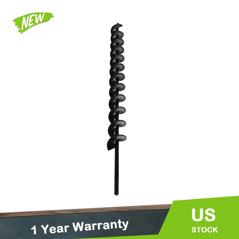Auger Drill Bit 1.75" x 24" for Garden Plant Flower Bulb Rapid Planter
