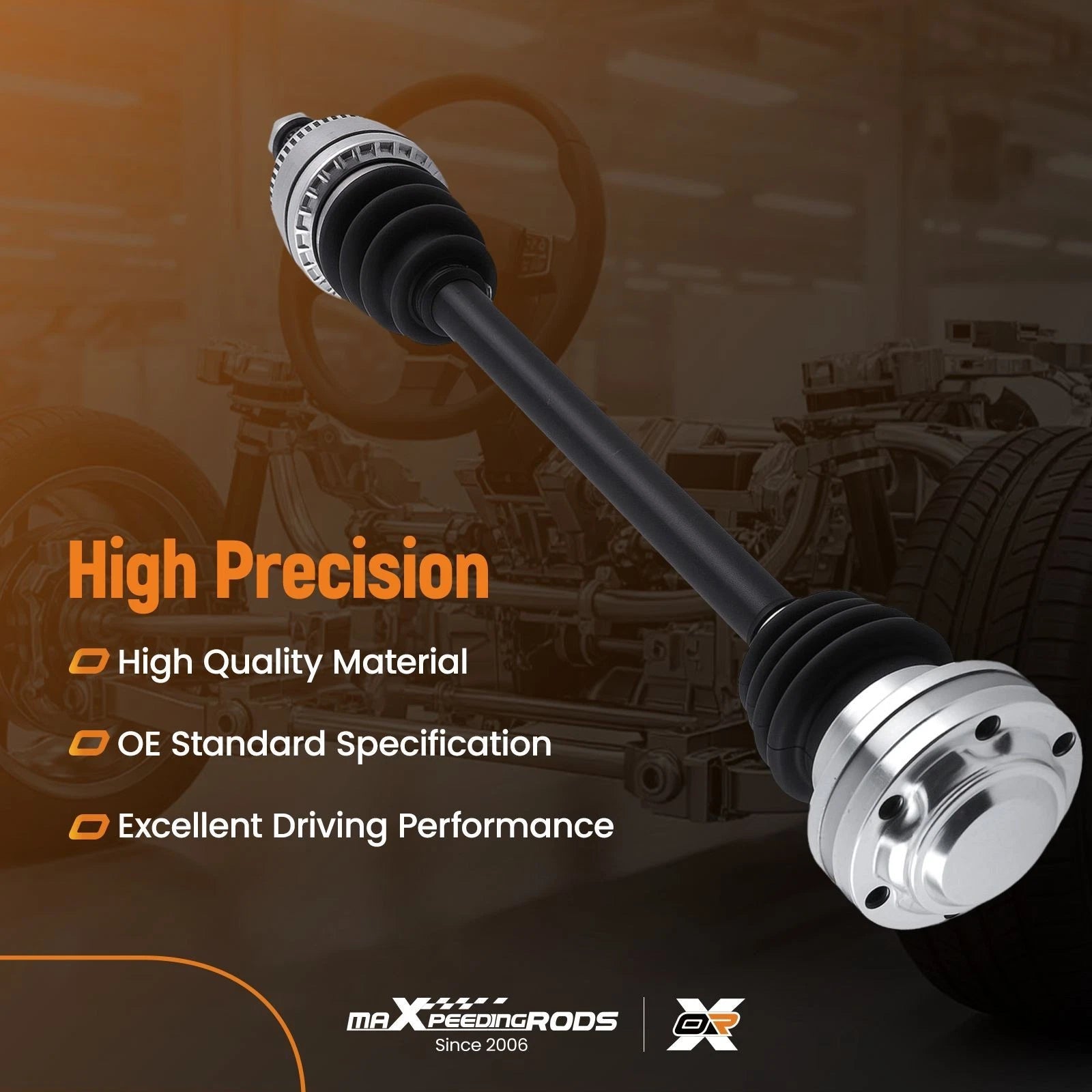 2Pcs CV Axle Assembly for BMW E36/E46 323Ci 323i 323is 325Ci (1998–2006)